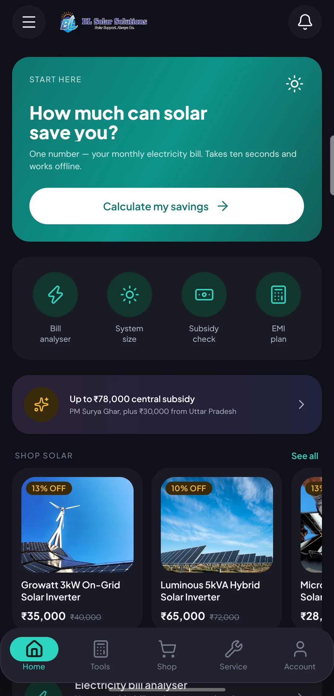 One number to start — your monthly electricity bill